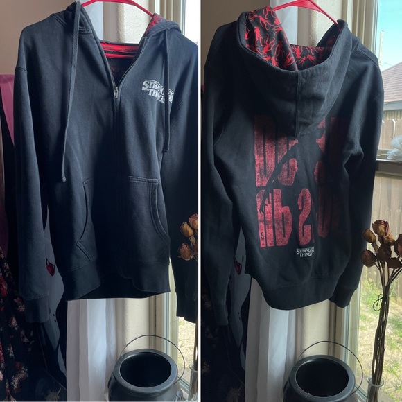 Netflix stranger things Demogorgon zip up hoodie - Picture 8 of 17